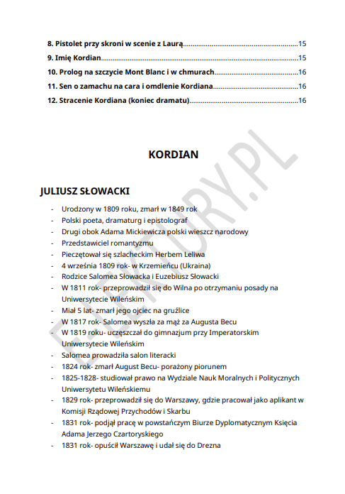 Podgląd Kordian